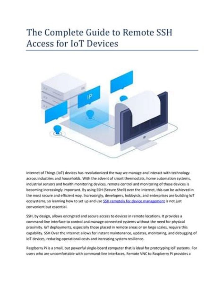 Unlocking the Potential of SSH Remote Access for IoT Devices &ndash; Free Solutions and Best Practices